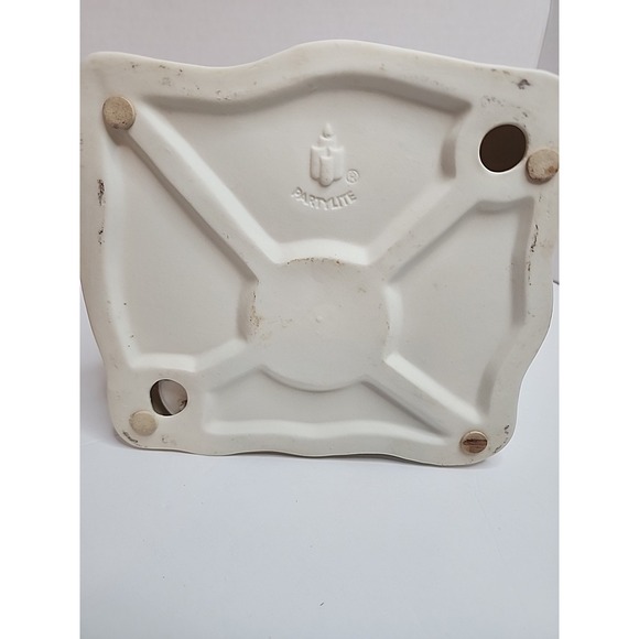 Partylite Sand Castle Tea Light Candle Holder White Bisque Porcelain - Picture 5 of 5